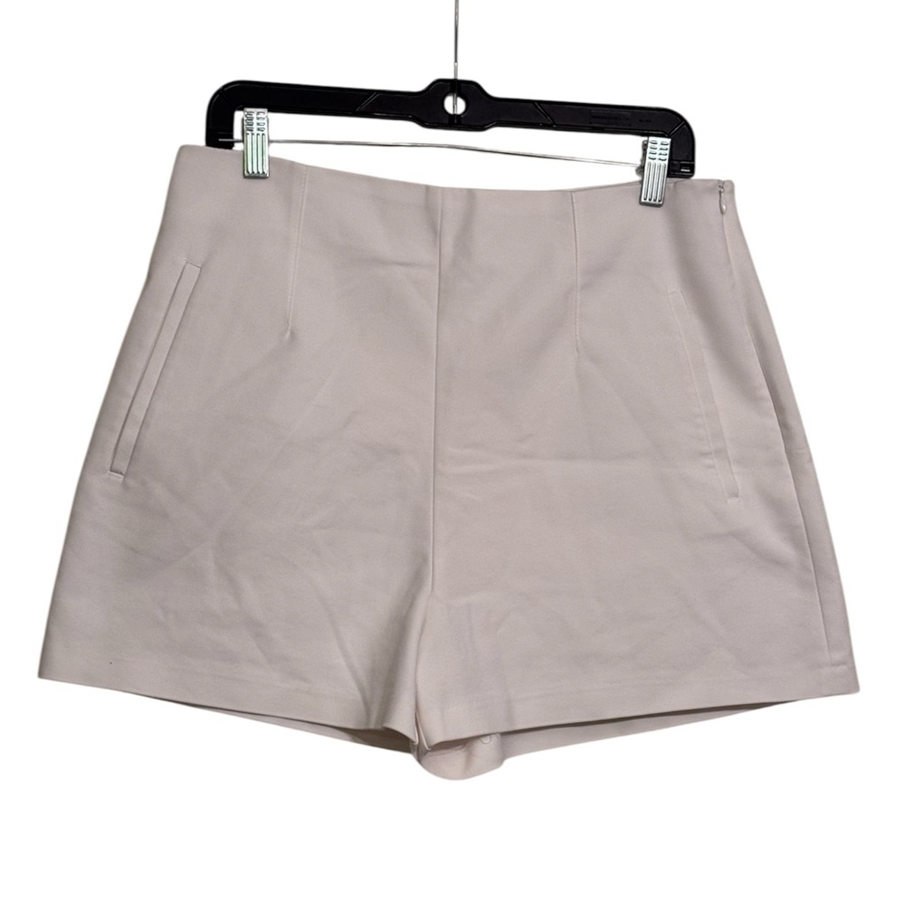 Zara High Waisted White Shorts